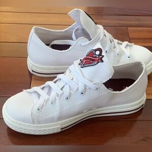 MAJE white "LOVE ME" sneakers 9.5